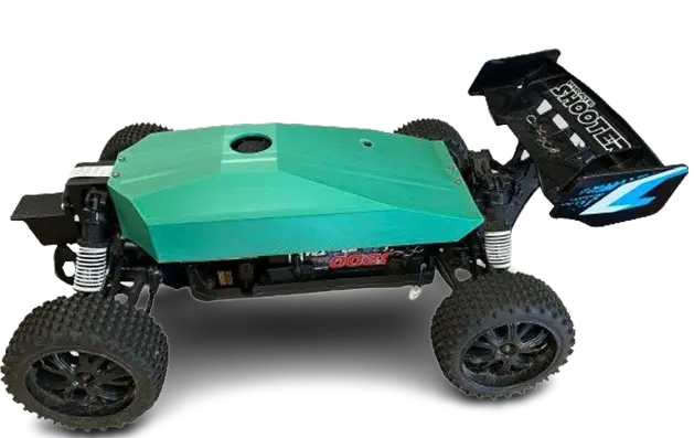 RC-auto tijdens het trainen